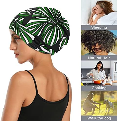 Bir Tohum İş Kap Uyku Şapka Bonnet Beanies Tropikal Çiçek Çiçekler Kadınlar için Saç Şapkalar Gece Şal