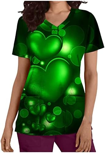 Bayan Yaz Sonbahar üst Giysi Moda Kısa Kollu V Boyun Grafik Çalışma Ofisi Fırçalama Üst Tee Bayanlar için MK MK