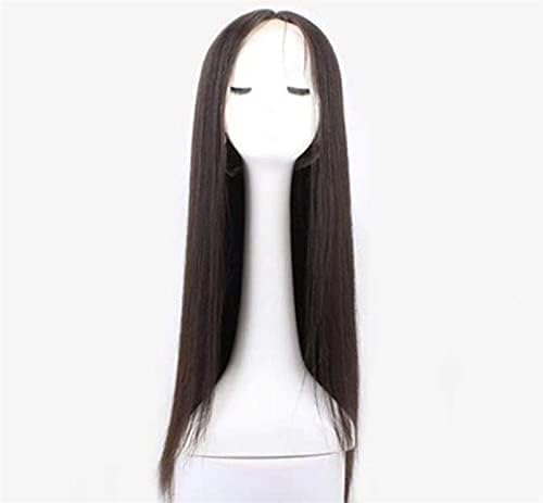 Saç Değiştirme Peruk, İpek Taban Tam Dantel Peruk insan Saçı Kadınlar için, siyah Uzun Düz 360 Dantel Ön Peruk Ön
