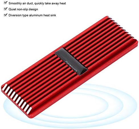 Kafuty-1 M. 2 2280 SSD soğutucu, NVMe alüminyum alaşımlı katı hal sabit disk ısı emici, Sessiz kaymaz, Çok açılı ayarlanabilir,