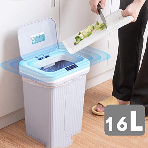 WPYYI 16L Akıllı Otomatik sensörlü çöp kovası çöp tenekesi USB Şarj Edilebilir İndüksiyon çöp kutusu çöp kutusu Ev