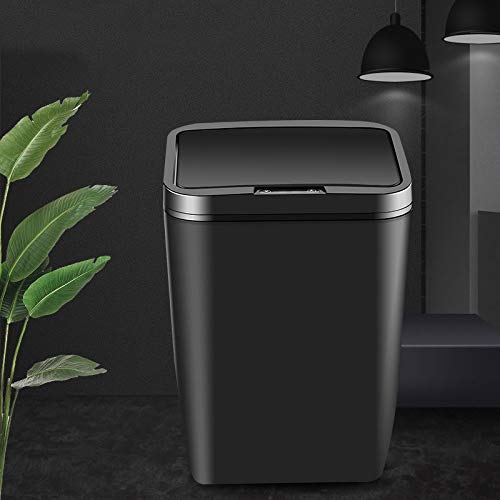 WENLII Otomatik Akıllı İndüksiyon çöp tenekesi Ev Mutfak Yatak Odası Banyo Çöp plastik kutu 12L