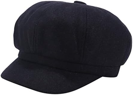 Kadın Kap Newsboy Şapka Vintage Ressam Bere Kış Katı Kore Spor Fan Kasketleri Beyzbol Kapaklar özel vizör Klip