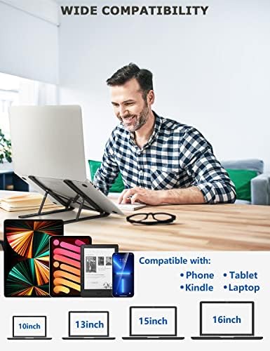 PHOCAR Taşınabilir Dizüstü Standı, Ayarlanabilir Tablet Dizüstü Standı için iPad, MacBook Pro, Dizüstü Bilgisayar