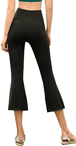 Aolıks Bootcut Yoga cepli pantolon Kadınlar için Flare Tayt Cepler ile Egzersiz Çan Alt Caz Elbise İş Pantolonu