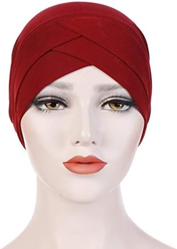 Spor Kapaklar Kadınlar için Eşarp Katı Kap Wrap Fırfır Kadın Türban Kanseri Müslüman Şapka Beyzbol Kapaklar Bayanlar