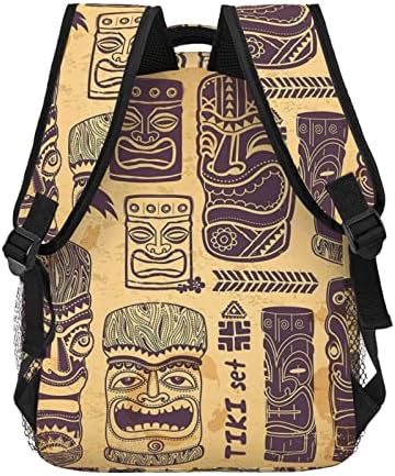 EWMAR Aloha Tiki Desen Baskılı Tuval Rahat Sırt Çantası / Hafif Öğrenci seyahat sırt çantası Laptop Sırt Çantası /