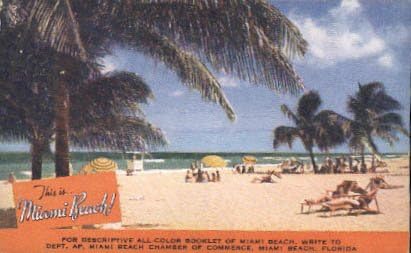 Miami Plajı, Florida Kartpostalı