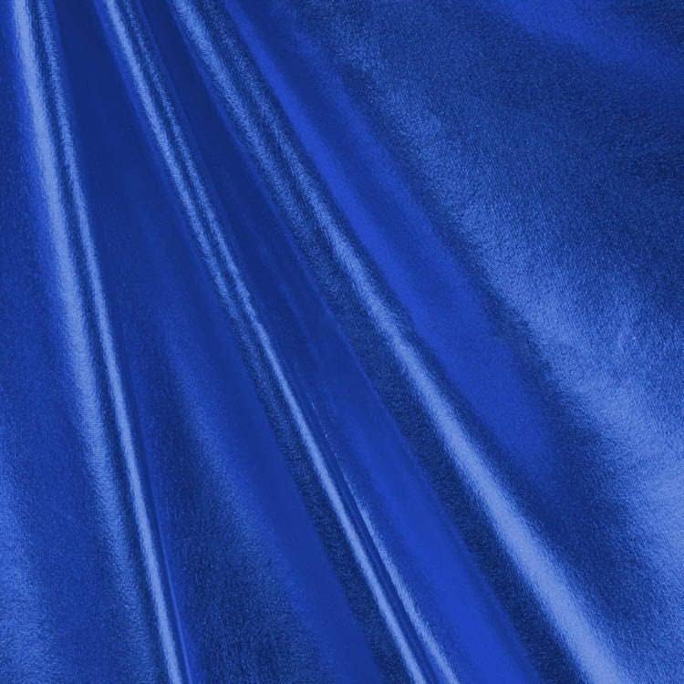 Yeni Kumaşlar Günlük Finley Kraliyet Mavisi 4 Yollu Streç Metalik Folyo Kumaş Yard-10013, Örnek / Renk Örneği (4x2)