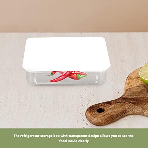 Zerodeko 10 Adet Buzdolabı Gıda Konteyner Kullanımlık Buzdolabı Organizatörler Kutuları Dikdörtgen Koruma Kutusu