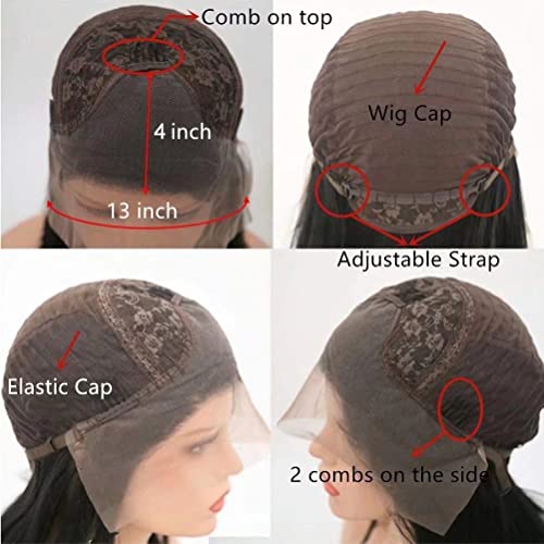 RONGDUOYI siyah kıvırcık Bob peruk yan Kısmı Doğal Saç Çizgisi Kısa Bob peruk kadınlar için Tutkalsız ısıya dayanıklı