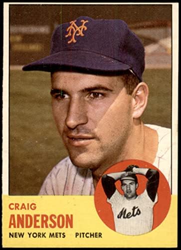1963 Topps 59 Craig Anderson New York Mets (Beyzbol Kartı) VG/ESKİ Mets