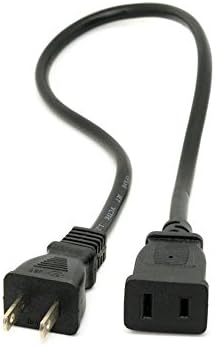 ABD Outlet Tasarrufu Güç Uzatma Kablosu Kablosu 2-prong 2 Çıkışları için nema 5-15 P için nama 5-15R 50 cm