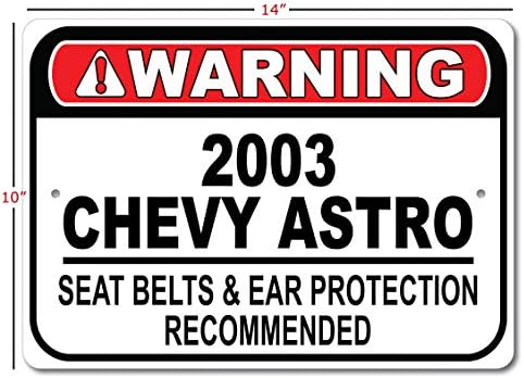 2003 03 Chevy Astro Emniyet Kemeri Önerilen Hızlı Araba İşareti, Metal Garaj İşareti, Duvar Dekoru, GM Araba İşareti-10x14