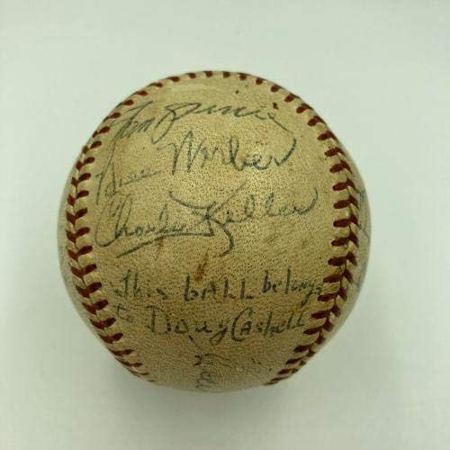 Frank Baker Sam Pirinç Kaz Goslin Senatörler Eski Zamanlayıcılar Oyunu İmzalı Beyzbol JSA İmzalı Beyzbol Topları