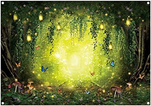 YCUCUEI 7x5ft Bahar Büyülü Orman Zemin Paskalya Peri Masalı Wonderland Woodland Çocuklar için oda duvar süslemeleri