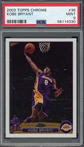 Kobe Bryant 2003 Topps Krom Basketbol Kartı 36 Kademeli PSA 9