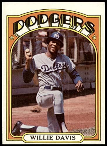 1972 Topps 390 Willie Davis Los Angeles Dodgers (Beyzbol Kartı) VG/ESKİ Dodgers
