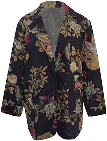 Balakıe Blazer Ceketler Kadın Iş Ofis Dış Giyim Düğme aşağı Ceket Yaz Moda Blazer Takım Elbise