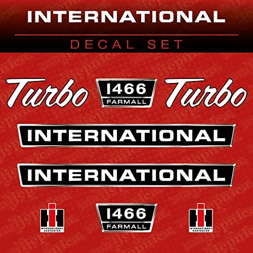 Uluslararası 1466 Farmall Turbo Traktör Satış Sonrası Çıkartma / Aufkleber / Adesivo / Yedek Set