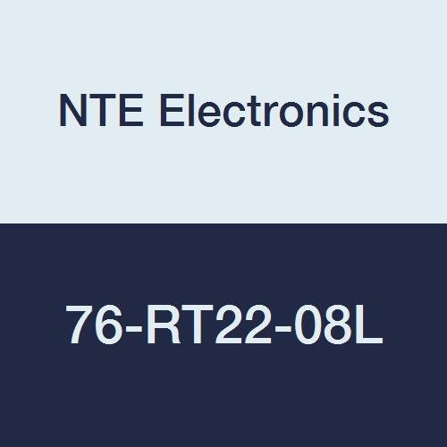 NTE Electronics 76-RT22-08L Yalıtımsız Halka Terminali, Kalay Kaplı Kaplama, Bakır Terminal, 22-18 AWG Tel Ölçer,