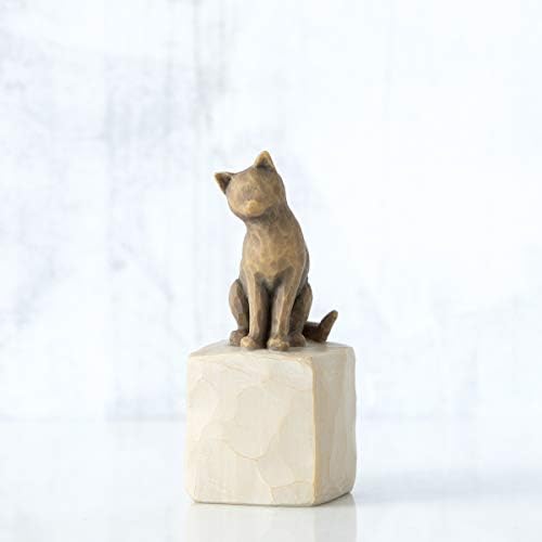 Söğüt Ağacı Kedimi Seviyorum (Karanlık), Heykel El Boyaması Figür