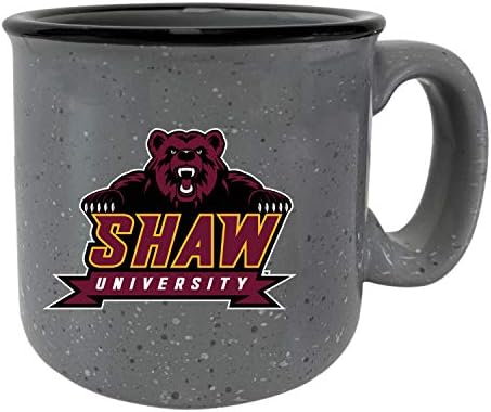 R ve R İthalatı Shaw Üniversitesi Ayılar 2-Pack Benekli Seramik Camper Kahve Kupa (Gri) 16 oz