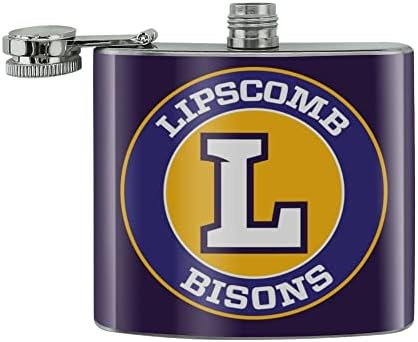 Lipscomb İkincil Logo Paslanmaz Çelik 5oz Kalça içecek Böbrek Şişesi