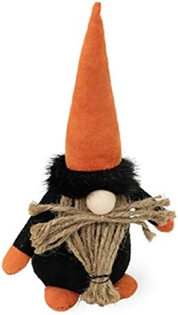 Boston Uluslararası Cadılar Bayramı Gnome Masa Üstü Heykelcik, Kahverengi ve Turuncu