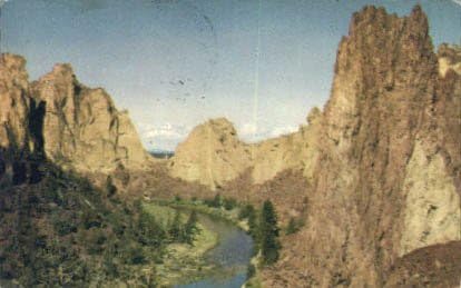 Çarpık Nehir, Oregon Kartpostalı