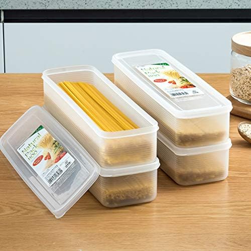 Cabilock Buzdolabı Gıda Kabı İstiflenebilir Makarna Saklama Kabı Hava Geçirmez Spagetti Erişte saklama kutusu Mutfak